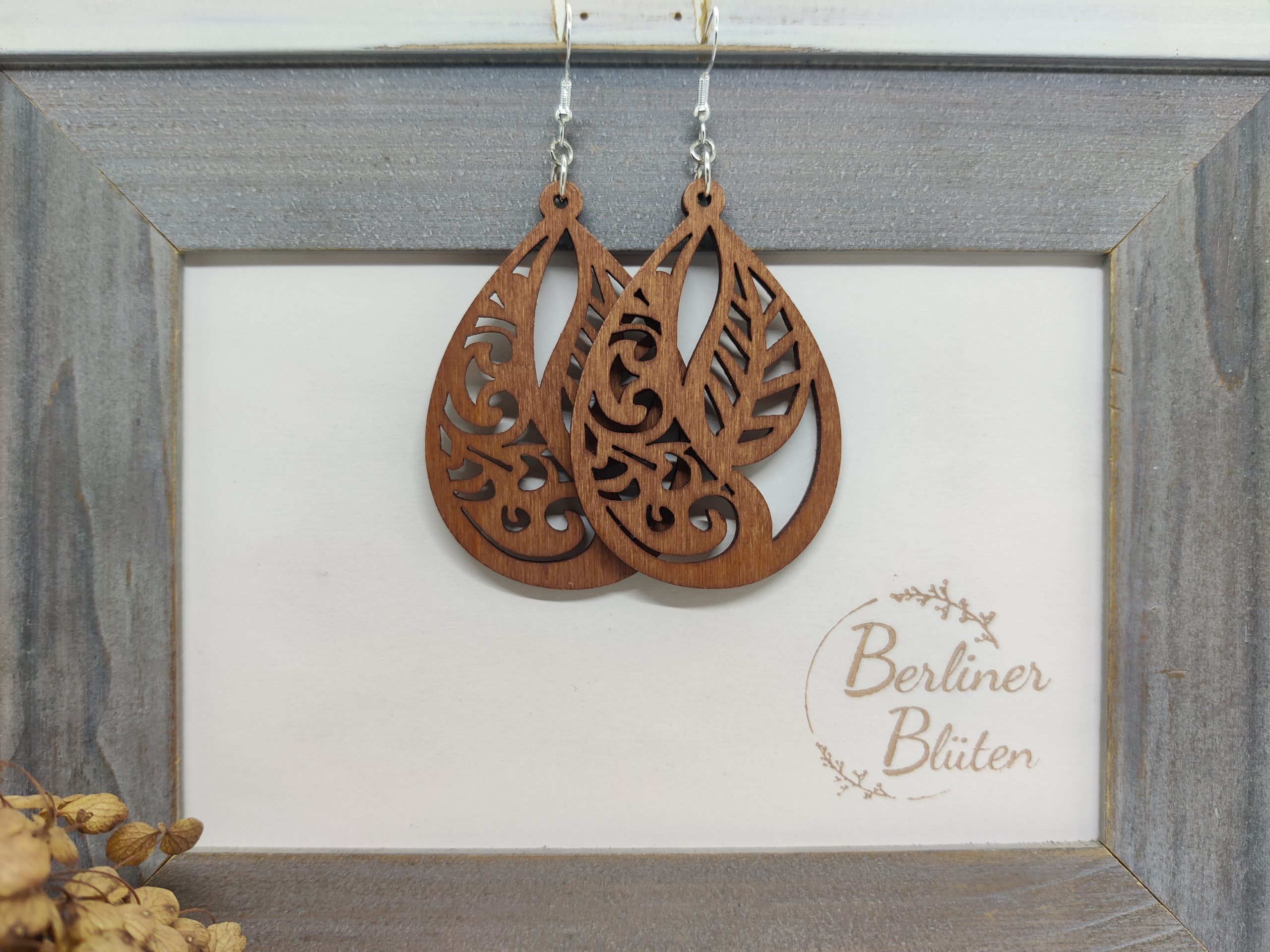 Holz Ohrhänger – Bild 5