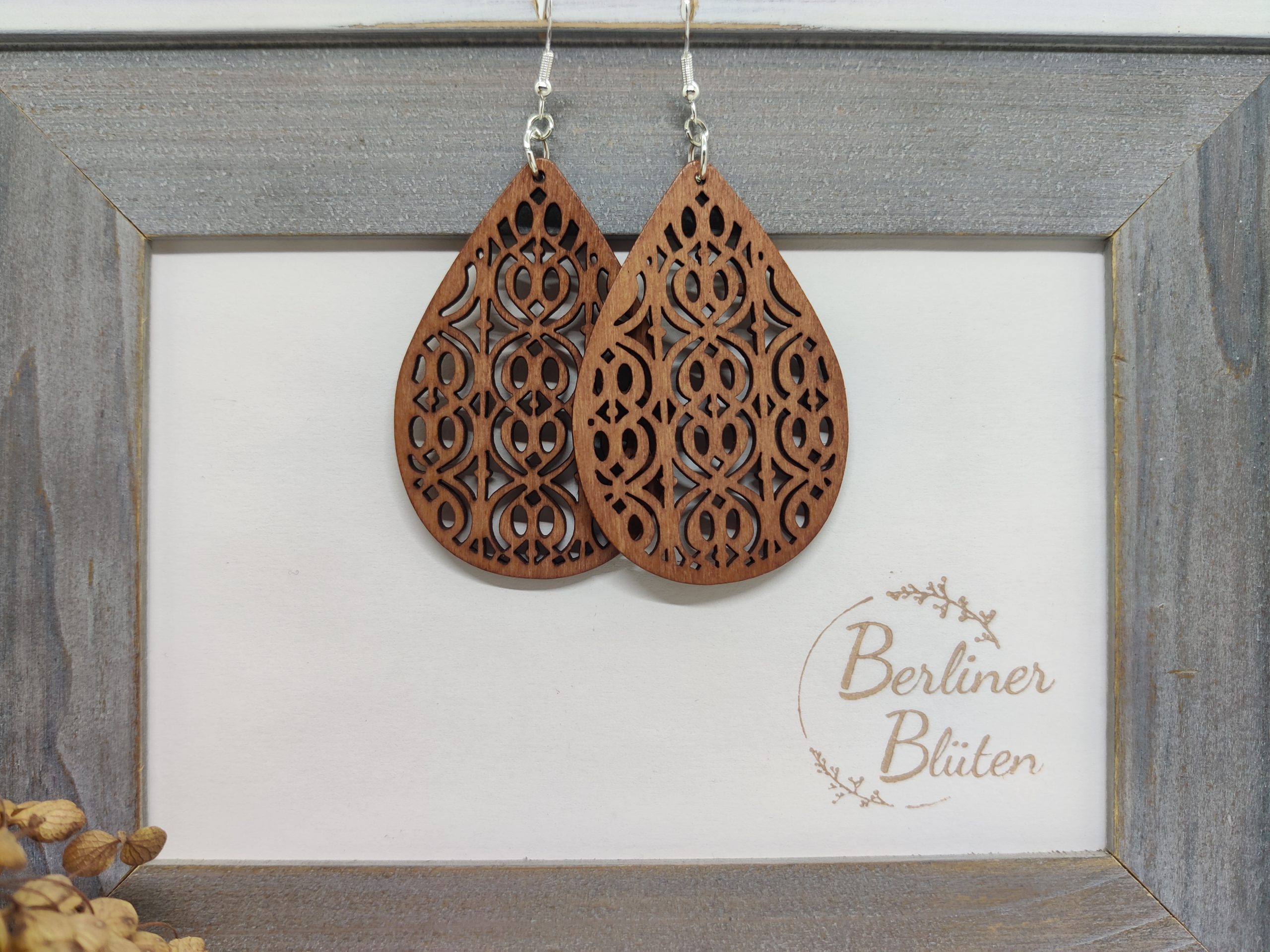 Holz Ohrhänger – Bild 3