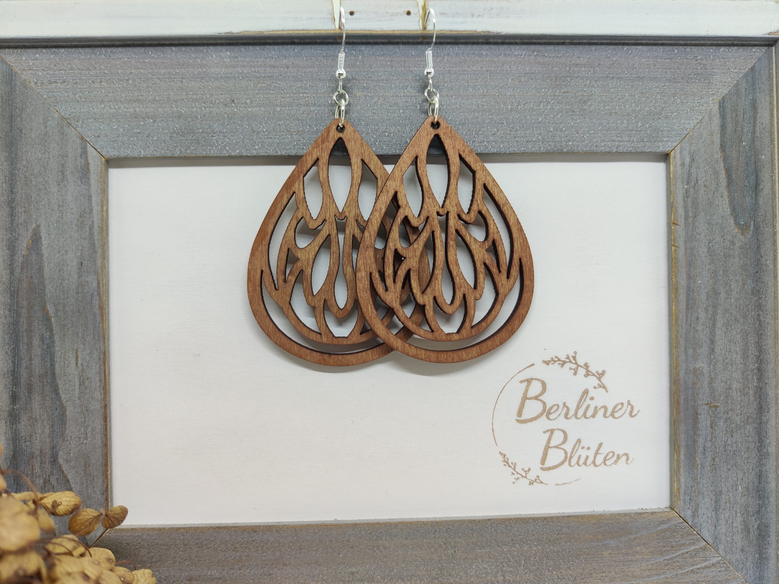 Holz Ohrhänger – Bild 4