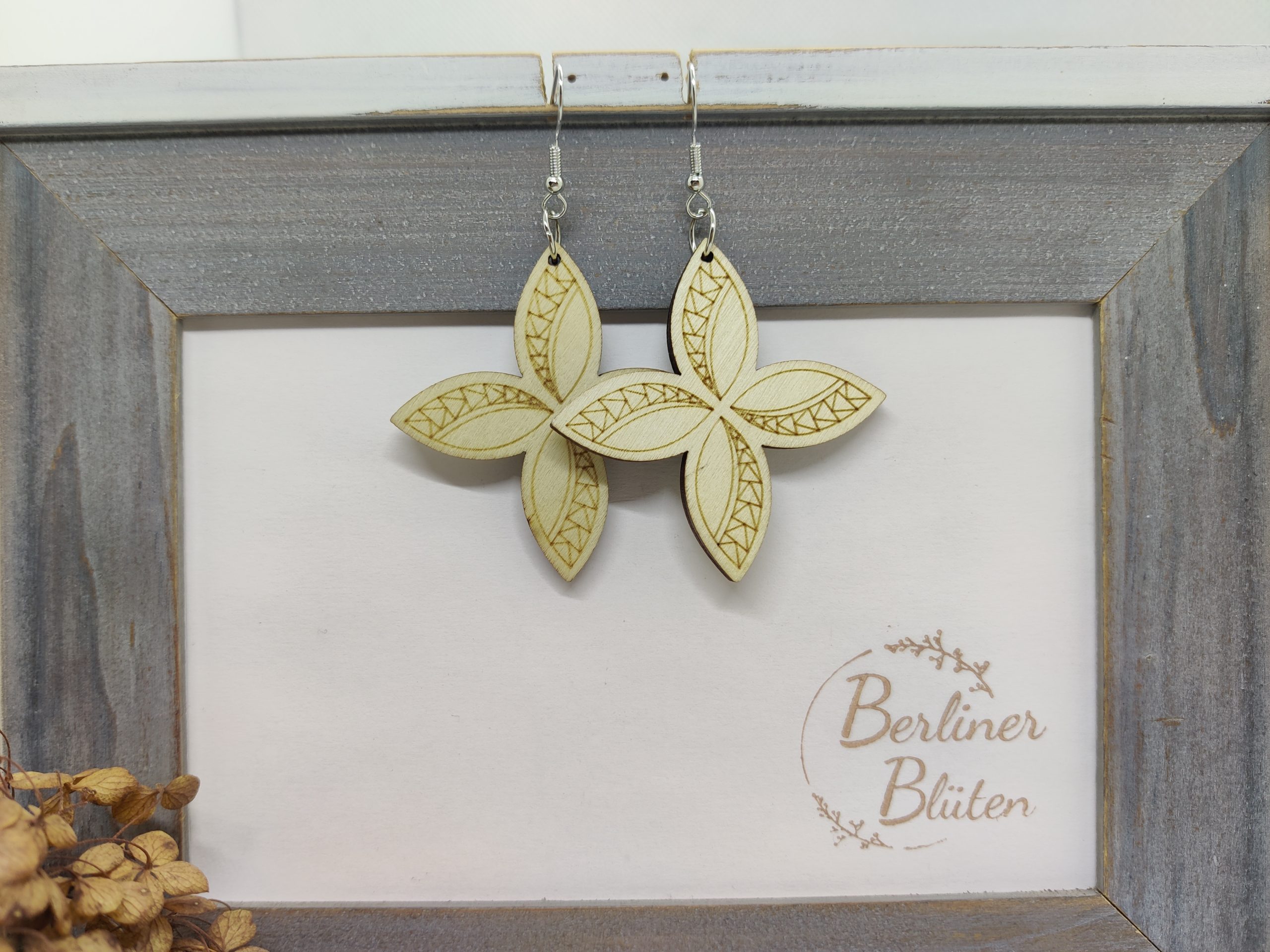 Holz Ohrhänger – Bild 16