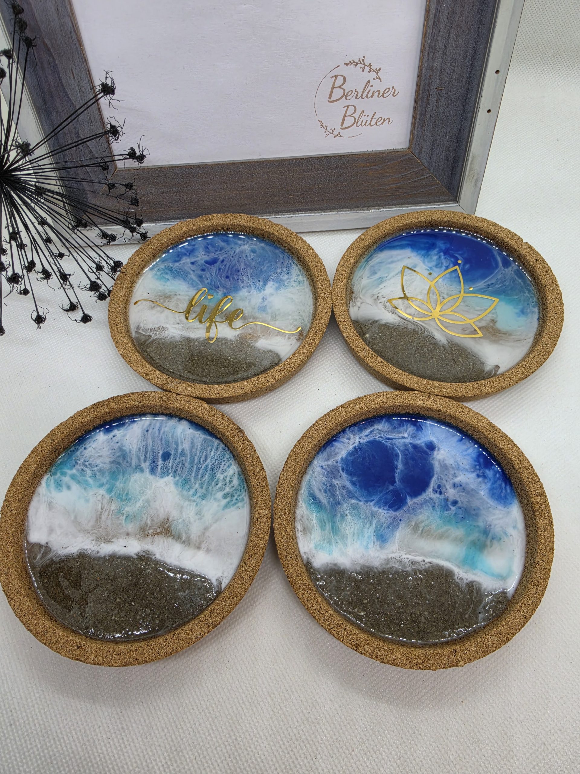 Ocean Art Untersetzer Schalen aus Kork