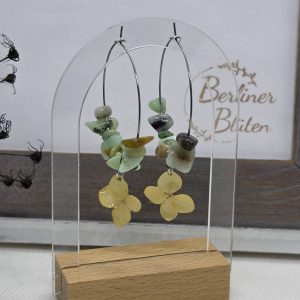 Creolen mit Blumen und Steine